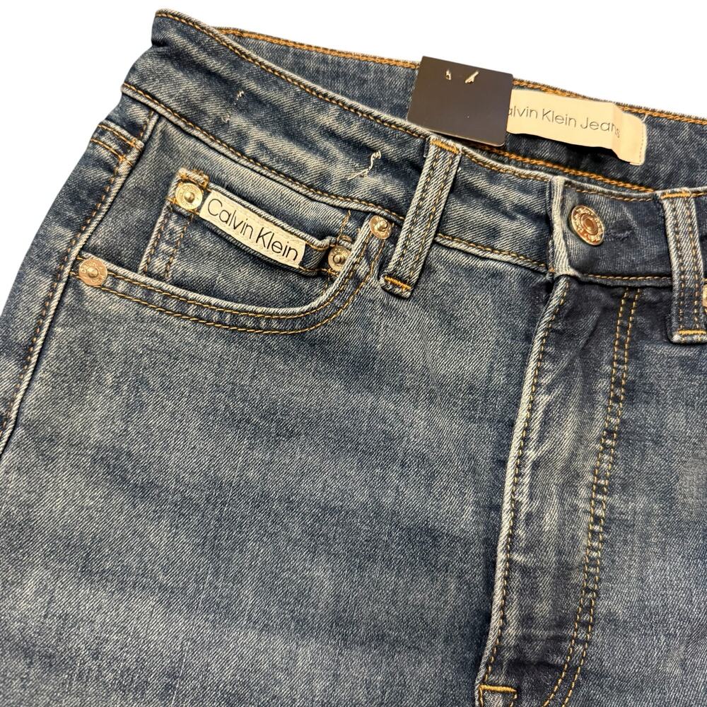 Calvin Klein New Women’s High Rise Skinny Ankle Jean, Stormy blue, stretch, 28 - Picture 4 of 7